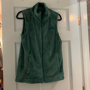EUC green Northface Vest